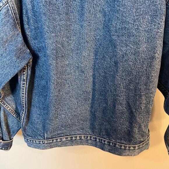 Levi Strauss Vintage Trucker Jacket Orange Tag Rigid Denim Jacket Men's Small - Picture 10 of 11